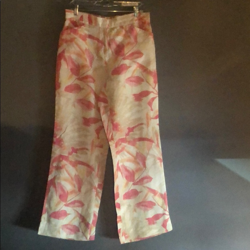 Ladies 100% linen pant.